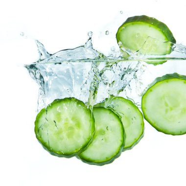 Cucumber in water clipart