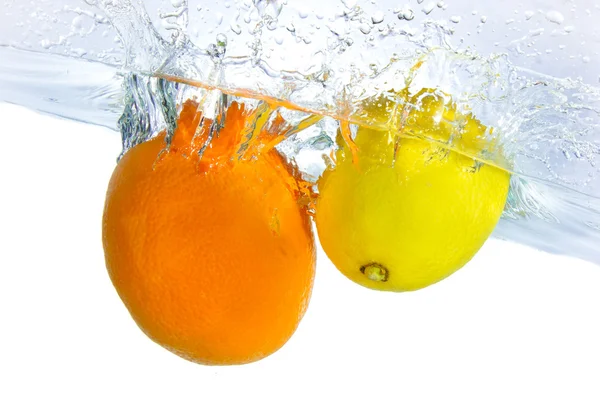 Citrusové plody, stříkající — Stock fotografie