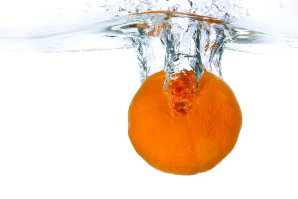 stock image Mandarine splashing