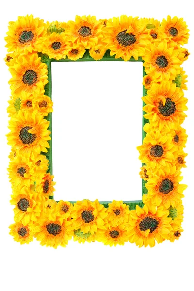 Foto Bingkai dengan Bunga Matahari — Stok Foto