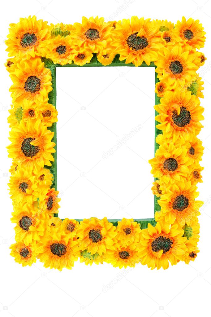 Photo Frame with Sunflowers