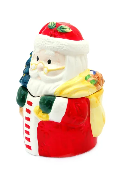 Keramik-Weihnachtsmann Stockfoto