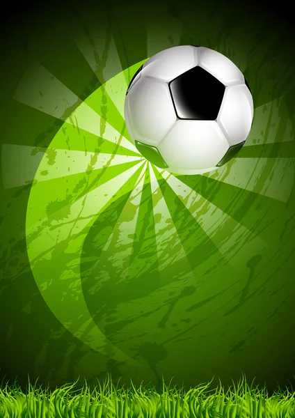 Гранжевий футбольний м'яч фон — стоковий вектор