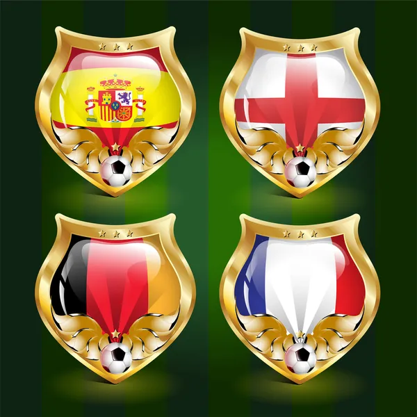 Football emblem — Stock Photo, Image