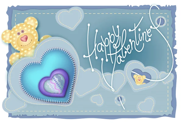 Wenskaart Valentijnsdag — Stockfoto