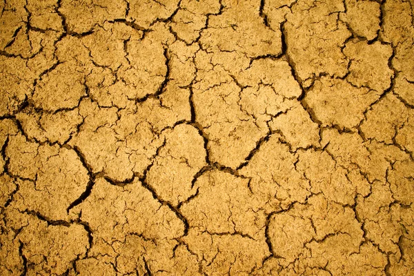 Very Dry Cracked Soil Flat Background — Stock Photo, Image