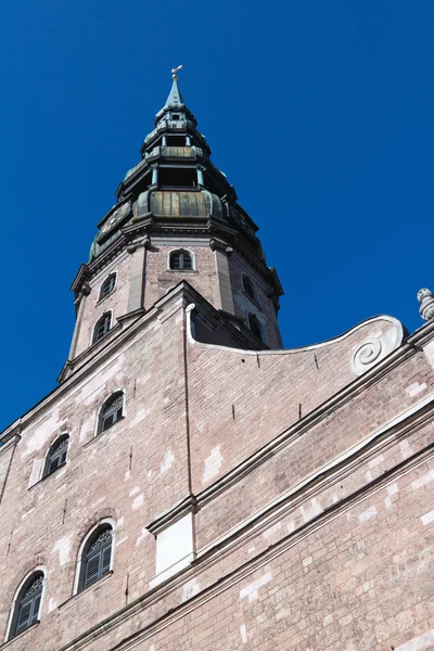 stock image Tower of St. Peter church from below