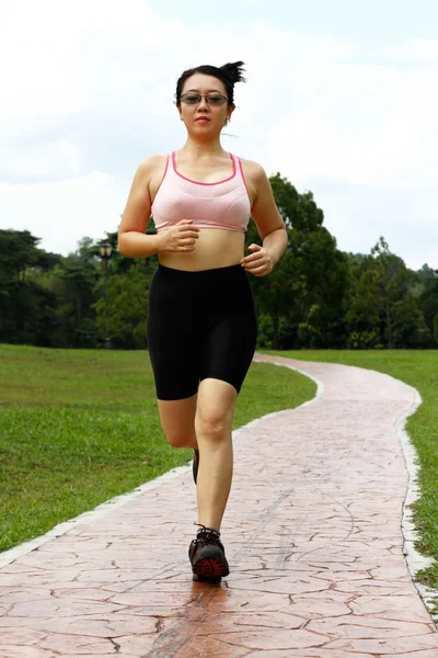 Γυναίκα που τρέχει — Φωτογραφία Αρχείου