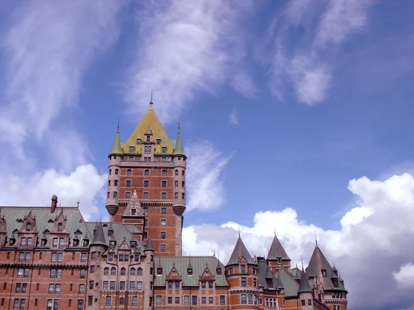 Frontenac castle hotel in Quebec, Canada — Stock Photo, Image