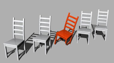 Disabled red chair clipart