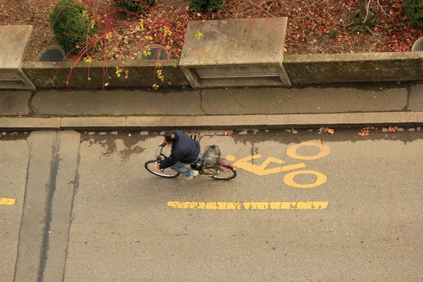 Gatan lane för cyklister — Stockfoto