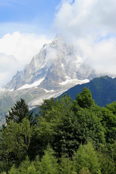 Mont-blanc vonulata, Franciaország — Stock Fotó