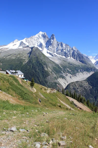 Montblanc-Massiv, Chamonix, Frankreich — Stockfoto