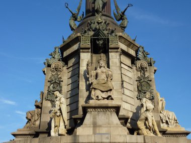 Bankası christopher columbus Anıtı, Barselona, İspanya