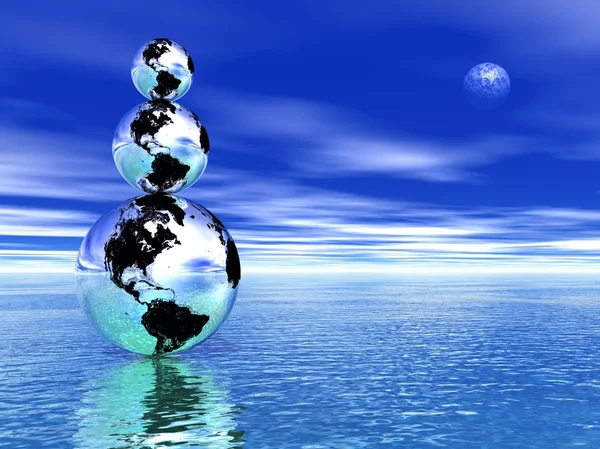 Balanced earth — Stock Photo, Image