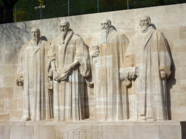 Wall of reformers, Geneva, Switzerland clipart