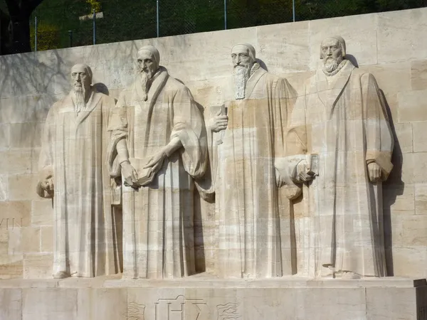 Muro de reformadores, Genebra, Suíça — Fotografia de Stock