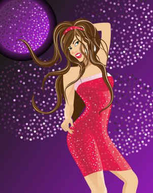 Glamour girl clipart