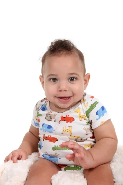 白い背景の上の幼児男の子 — ストック写真