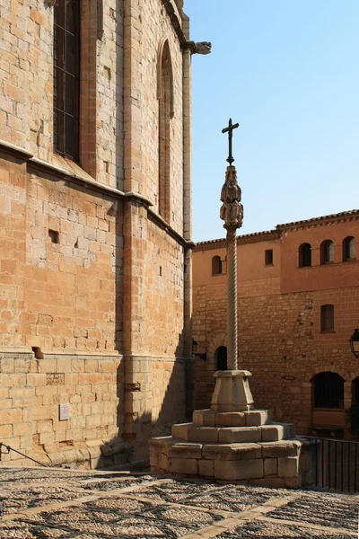 Santa maria kerk, montblanc, Spanje — Stockfoto