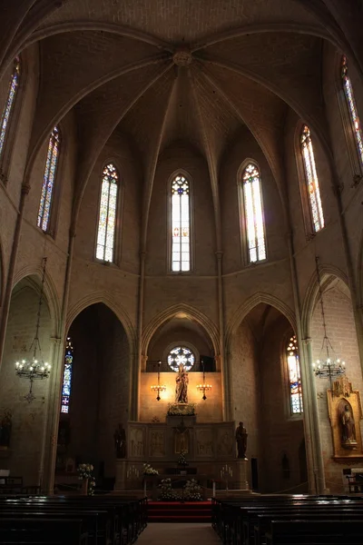 Interior de Santa Maria de Montblanc, España — Foto de Stock