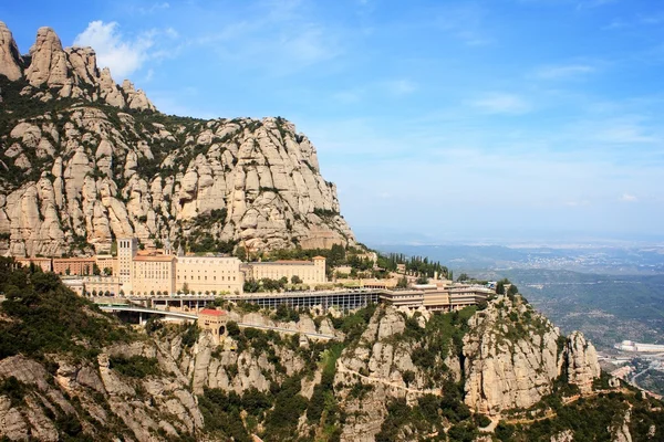 Vista dall'alto del monastero di Montserrat — Foto Stock
