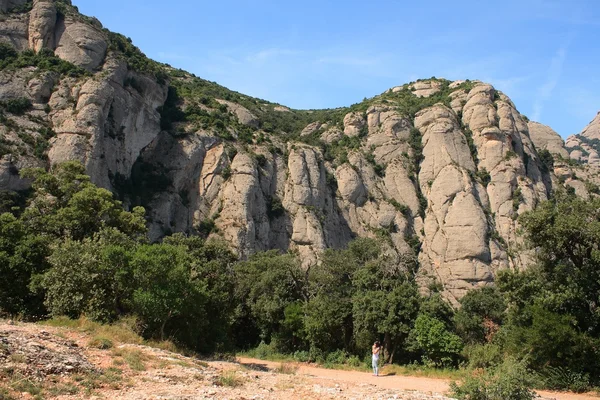Felsen im Berg von Montserrat — Stockfoto