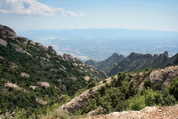 Näkymä Montserratin vuorelta — kuvapankkivalokuva