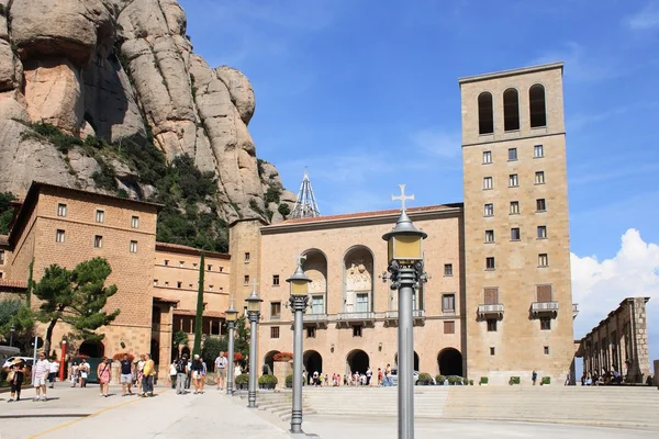 Fachada do mosteiro de Montserrat — Fotografia de Stock