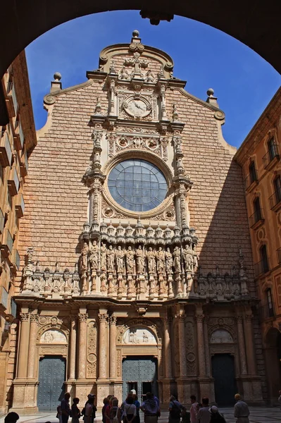 Montserrat Bazilika homlokzata — Stock Fotó