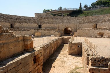 Tarragona 'daki Roma amfi tiyatrosu