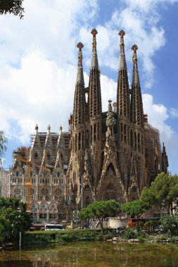 Sagrada Familia cathedral clipart