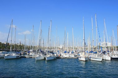 Yatlar port vell Barcelona.