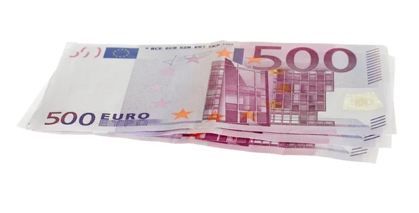 Ötszáz euro számlák — Stock Fotó