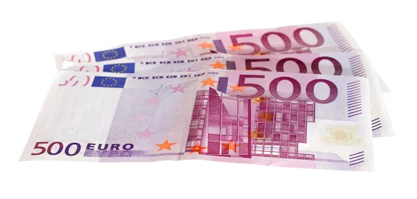 Five hundred euro bills — Stock Photo, Image