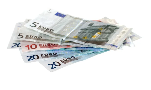 Různé euro bankovky — Stock fotografie