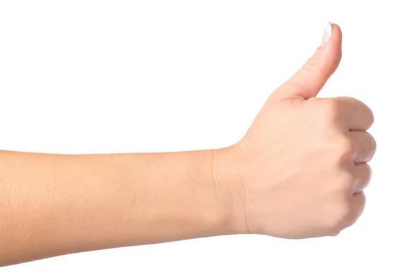 Gestionar la mano OK aislado —  Fotos de Stock