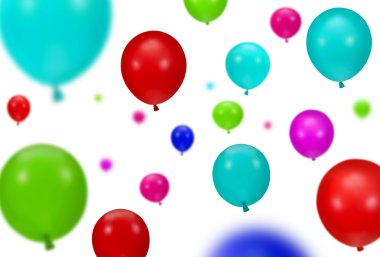 Background of color party balloons clipart