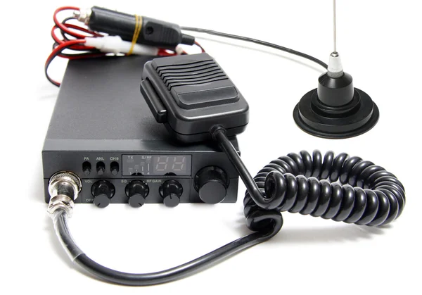 Radio CB con micrófono — Foto de Stock