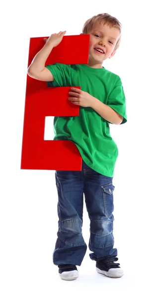 Το γράμμα "e" αγόρι — Φωτογραφία Αρχείου