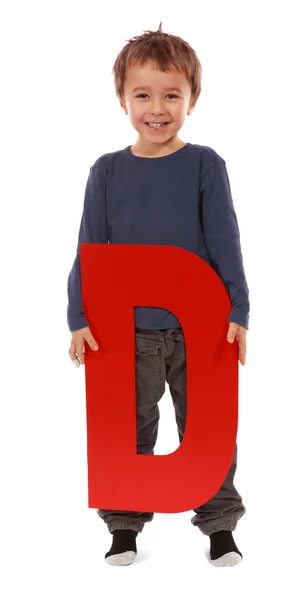 Letter "D" boy — Stock Photo, Image