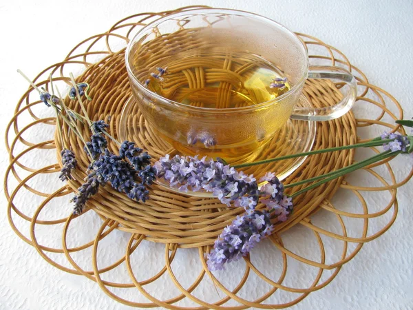 Чай з lavenders — стокове фото
