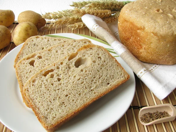 Aardappel brood — Stockfoto