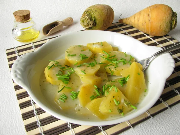 Turnips in herbs sauce — Stock Photo, Image