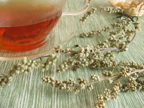 Herbata z bylicy — Zdjęcie stockowe