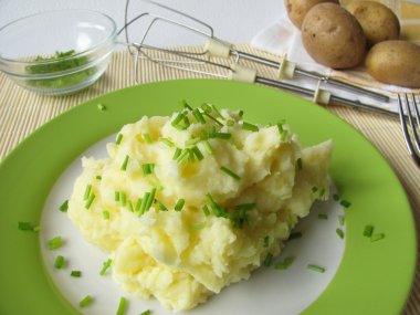 Homemade mashed potatoes clipart