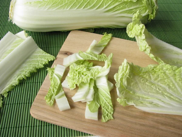 Chinese cabbage ready to cook — Stock Photo, Image
