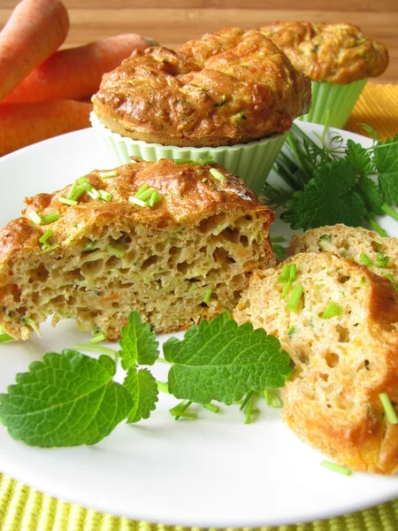 Zelenina muffiny — Stock fotografie