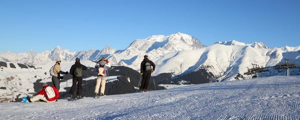 Stock image Panoramic view of megève