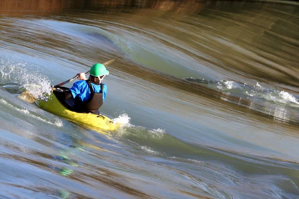 stock image Details of kayaker in action